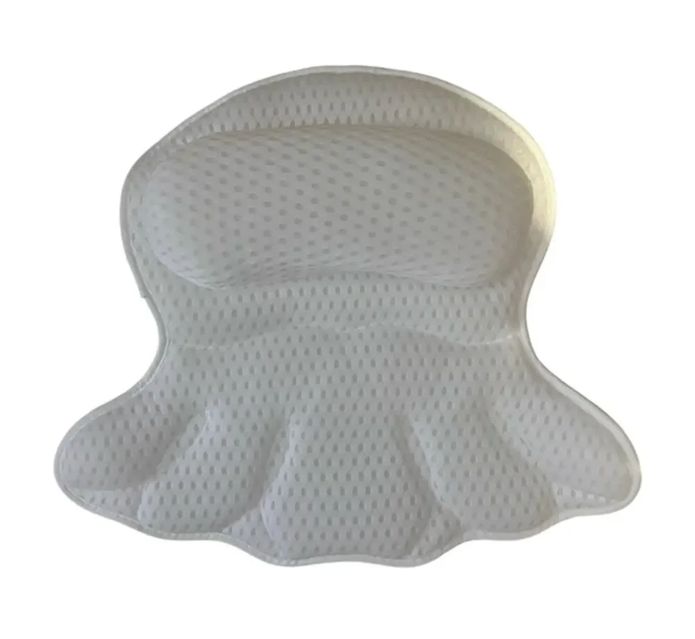 NWOT 4D Mesh Bathtub Spa Pillow Quick Dr